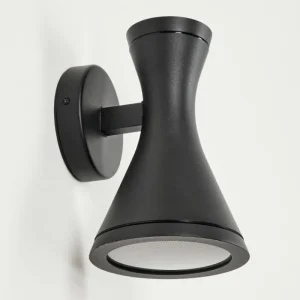 hofstein Applique murale d'extérieur Verberie Noir, 2 lumières* Lampes Modernes