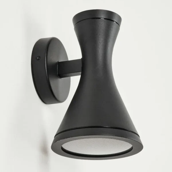 hofstein Applique murale d'extérieur Verberie Noir, 2 lumières* Lampes Modernes