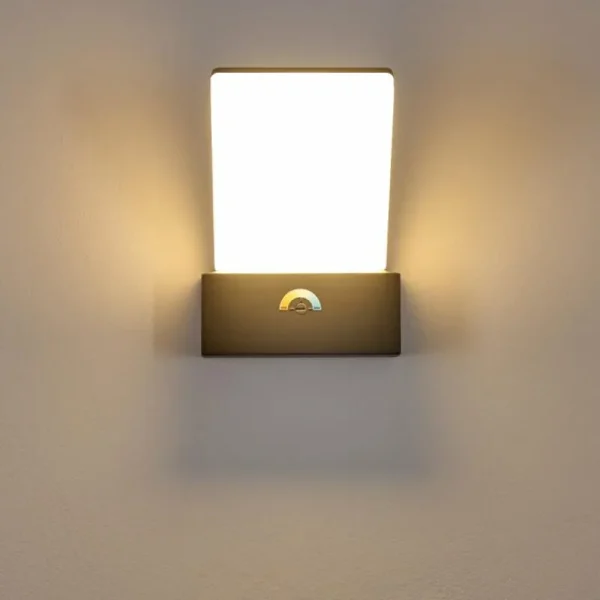 hofstein Applique murale d'extérieur Heraklion LED Anthracite, 1 lumière* Lampes Modernes