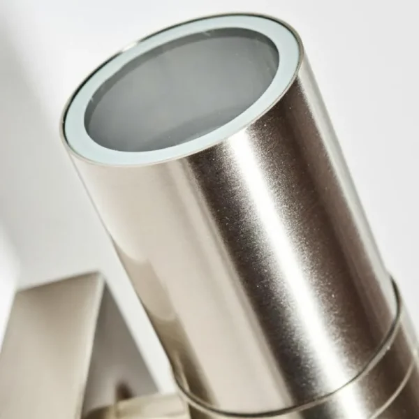 hofstein Applique murale d'extérieur Satava LED Nickel mat, 2 lumières* Lampes Modernes