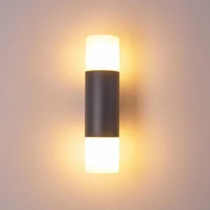 hofstein Applique murale d'extérieur Schafhaus Anthracite, 2 lumières* Lampes Modernes
