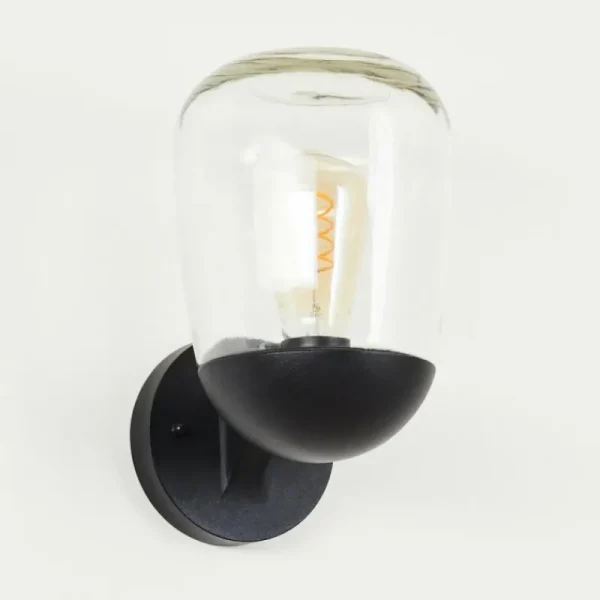 hofstein Applique murale d'extérieur Ystheim Noir, 1 lumière* Lampes Modernes