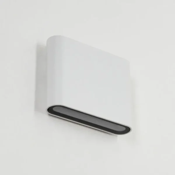 hofstein Applique murale d'extérieur Tammisaari LED Transparent, Blanc, 1 lumière* Lampes Modernes