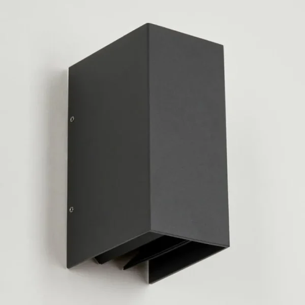 hofstein Applique murale d'extérieur Hoods LED Anthracite, 2 lumières* Lampes En Verre
