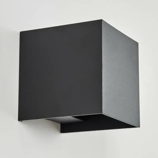 hofstein Applique murale d'extérieur Tamarin LED Noir, 2 lumières* Lampes Modernes