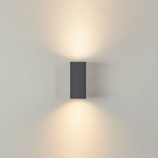 hofstein Applique murale d'extérieur Kingstown Anthracite, 2 lumières* Lampes Modernes