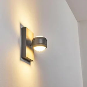 hofstein Applique murale d'extérieur Arsego LED Gris, 2 lumières* Lampes Modernes