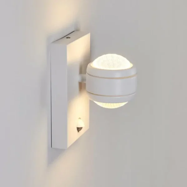 hofstein Applique murale d'extérieur Borlo LED Blanc, 2 lumières, Détecteur de mouvement* Lampes Modernes
