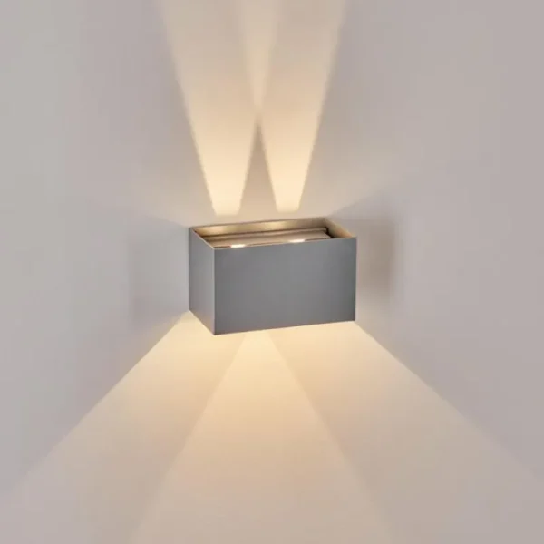 hofstein Applique murale d'extérieur Tamarin LED Gris, 1 lumière* Lampes Modernes