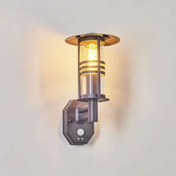 hofstein Applique murale d'extérieur Forli Anthracite, 1 lumière, Détecteur de mouvement* Lampes Modernes