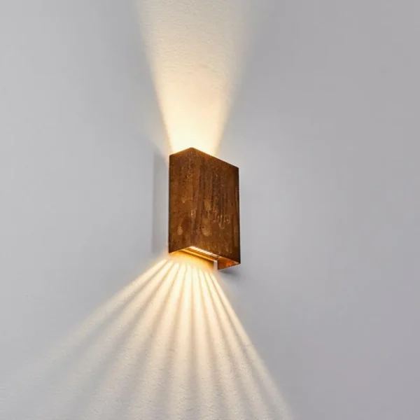 hofstein Applique murale d'extérieur Benin LED Rouille, 1 lumière* Lampes Modernes