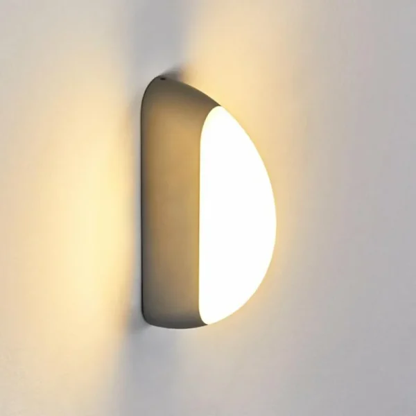 hofstein Applique murale d'extérieur Arvier LED Gris, 1 lumière* Lampes Modernes