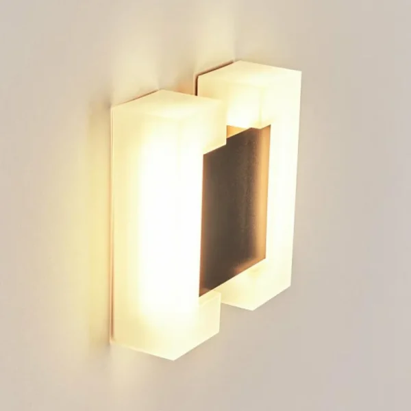 hofstein Applique murale d'extérieur Zoppola LED Anthracite, Blanc, 2 lumières* Lampes Modernes