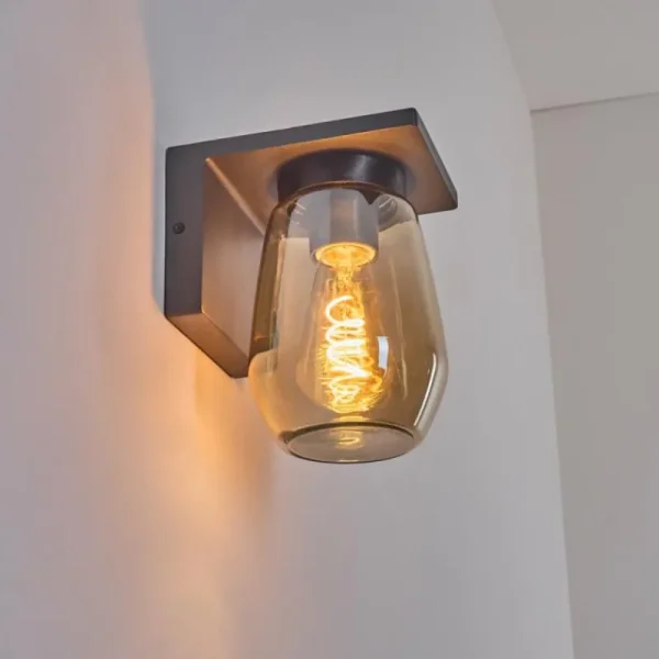 hofstein Applique murale d'extérieur Aquin Anthracite, 1 lumière* Lampes Modernes