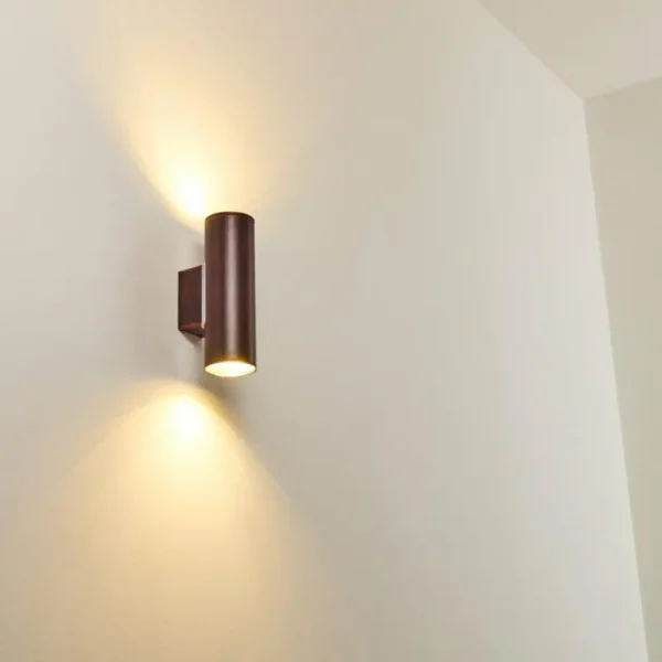 hofstein Applique murale d'extérieur Brachy LED Rouge, Noir, 2 lumières* Lampes Modernes
