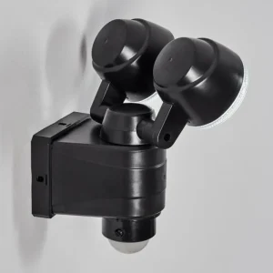 hofstein Applique murale d'extérieur Anyarhwi LED Noir, 2 lumières, Détecteur de mouvement* Lampes Modernes