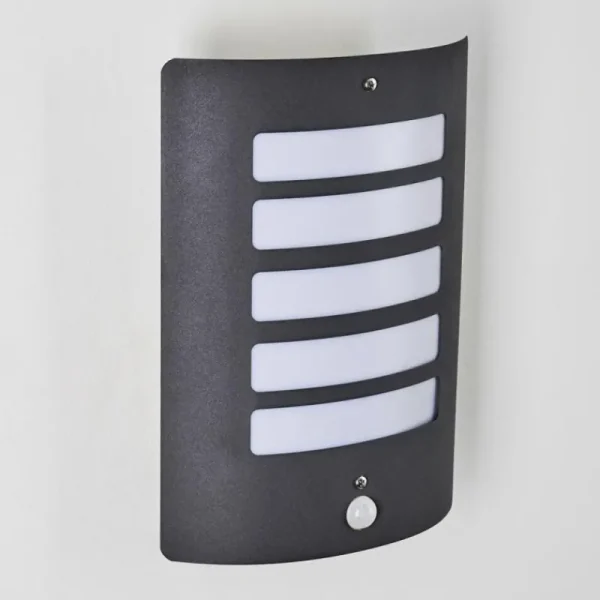 hofstein Applique murale d'extérieur Alslev Anthracite, 1 lumière, Détecteur de mouvement* Lampes Modernes