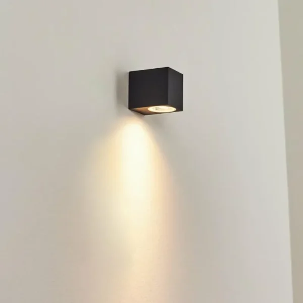 hofstein Applique murale d'extérieur Skaabu Noir, Blanc, 1 lumière* Lampes Modernes