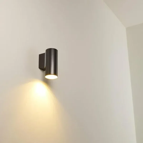hofstein Applique murale d'extérieur Brachy LED Noir, 2 lumières* Lampes Modernes