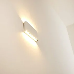 hofstein Applique murale d'extérieur Marsh LED Blanc, 2 lumières* Lampes Modernes