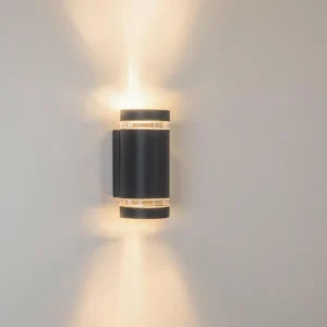 hofstein Applique murale d'extérieur Tagish Anthracite, 2 lumières* Lampes Modernes
