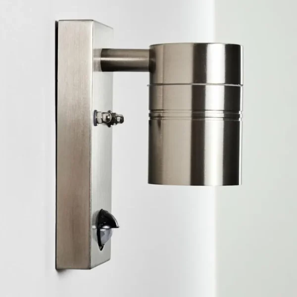 hofstein Applique murale d'extérieur Froslev LED Chrome, 1 lumière, Détecteur de mouvement* Lampes Modernes