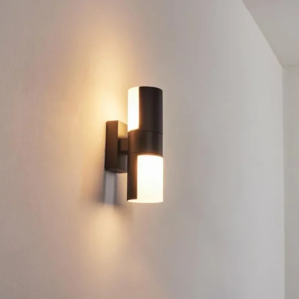 hofstein Applique murale d'extérieur Baulund LED Noir, 1 lumière* Lampes Modernes