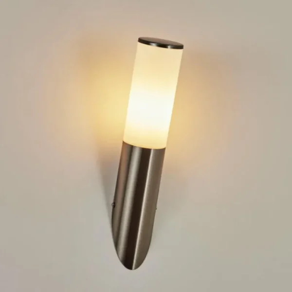hofstein Applique murale d'extérieur Caserta Nickel mat, 1 lumière* Lampes Modernes
