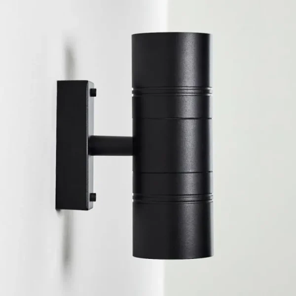hofstein Applique murale d'extérieur Froslev LED Noir, 2 lumières* Lampes Modernes