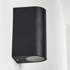 hofstein Applique murale d'extérieur Nordborg LED Noir, 2 lumières* Lampes Modernes