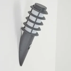 hofstein Applique murale d'extérieur Tunes Anthracite, 1 lumière, Détecteur de mouvement* Lampes Modernes