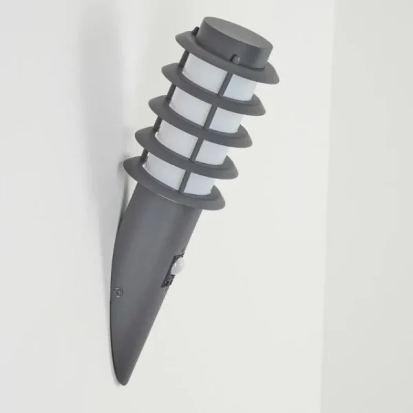 hofstein Applique murale d'extérieur Tunes Anthracite, 1 lumière, Détecteur de mouvement* Lampes Modernes