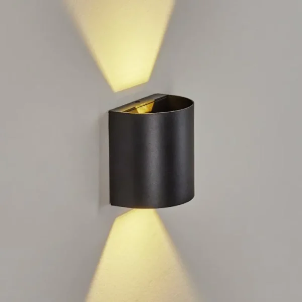 hofstein Applique murale d'extérieur Arteaga LED Noir, 1 lumière* Lampes Modernes