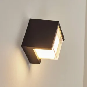 hofstein Applique murale d'extérieur Vurey LED Noir, 1 lumière* Lampes Modernes