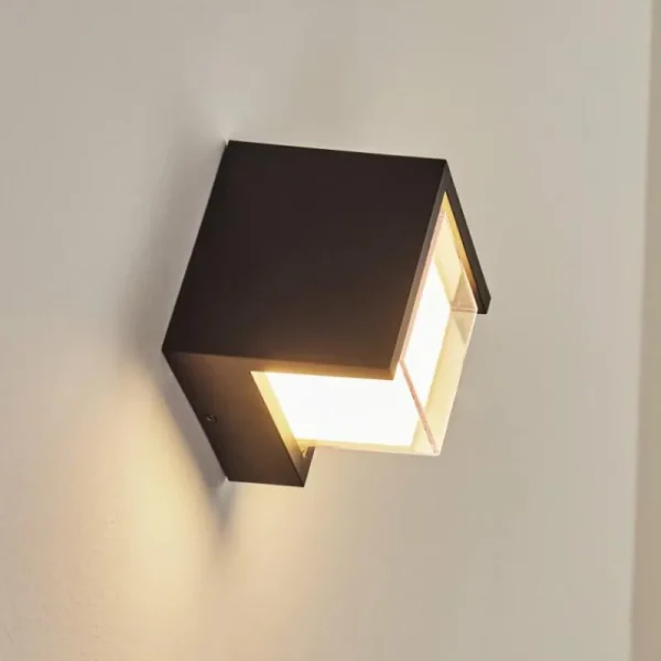 hofstein Applique murale d'extérieur Vurey LED Noir, 1 lumière* Lampes Modernes