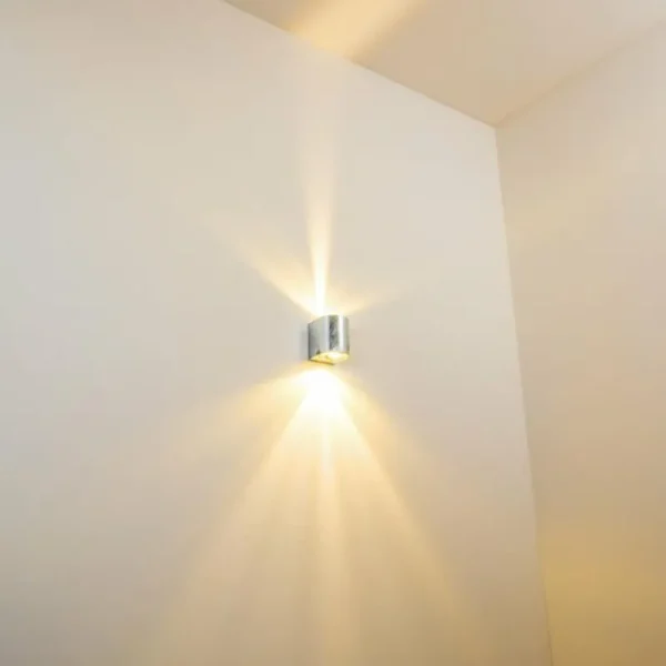 hofstein Applique murale d'extérieur Mora LED Zingué, 2 lumières* Lampes Modernes
