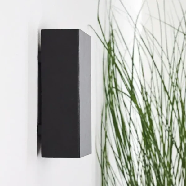 hofstein Applique murale d'extérieur Benin LED Noir, 2 lumières* Lampes Modernes