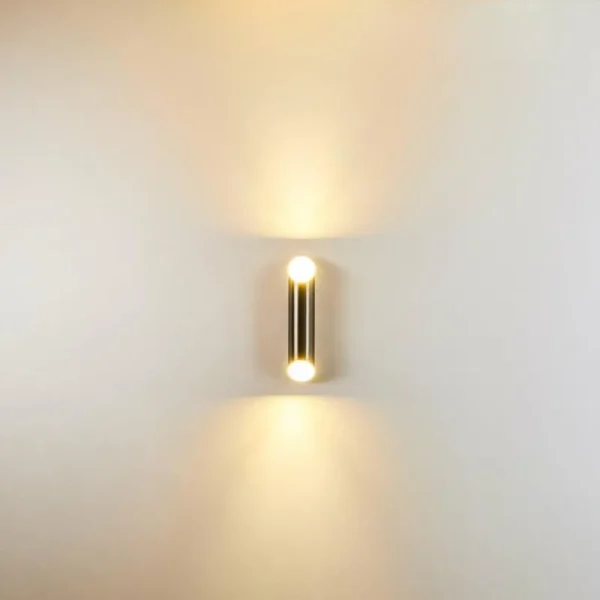 hofstein Applique murale d'extérieur Saulcy LED Acier inoxydable, 2 lumières* Lampes Modernes