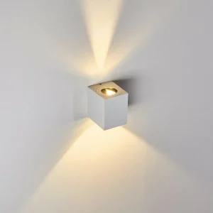 hofstein Applique murale d'extérieur Mora LED Blanc, 2 lumières* Lampes Modernes