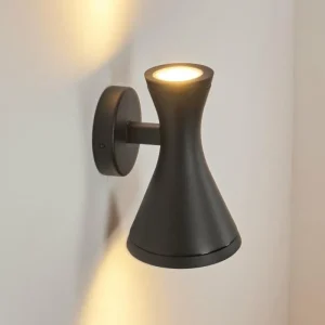 hofstein Applique murale d'extérieur Verberie Noir, 2 lumières* Lampes Modernes