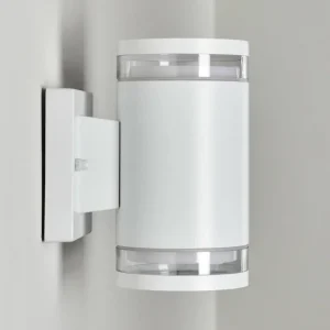 hofstein Applique murale d'extérieur Macoupin Blanc, 2 lumières* Lampes Modernes