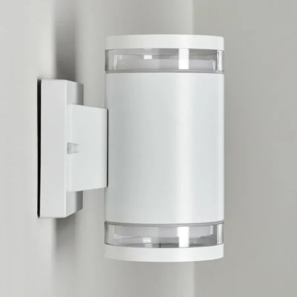 hofstein Applique murale d'extérieur Macoupin Blanc, 2 lumières* Lampes Modernes