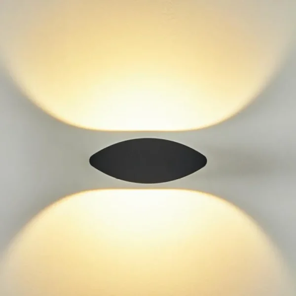 hofstein Applique murale d'extérieur Lémettou LED Anthracite, Blanc, 1 lumière* Lampes Modernes