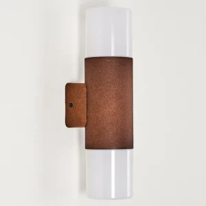 hofstein Applique murale d'extérieur Buhrkall Rouille, 2 lumières* Lampes Modernes