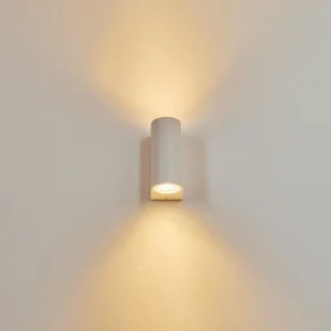 hofstein Applique murale d'extérieur Kingstown Blanc, 2 lumières* Lampes Modernes