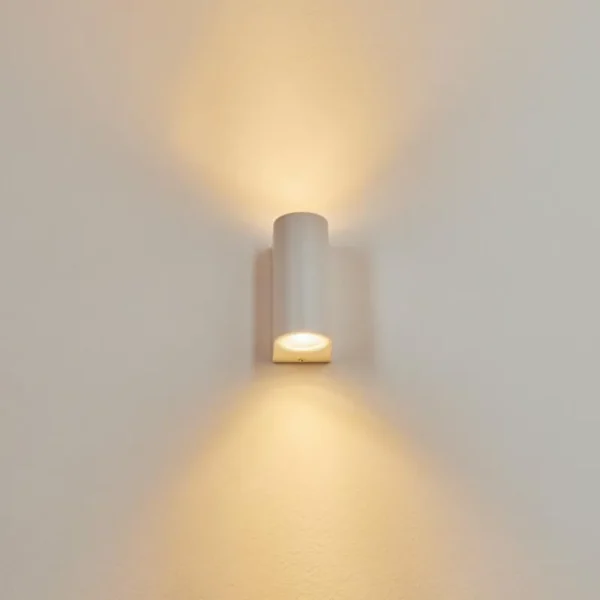 hofstein Applique murale d'extérieur Kingstown Blanc, 2 lumières* Lampes Modernes