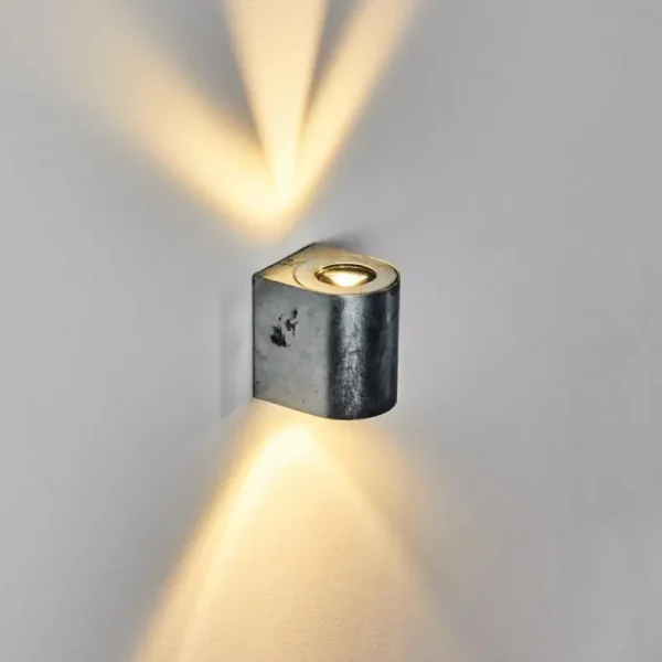 hofstein Applique murale d'extérieur Mora LED Nickel mat, 2 lumières* Lampes Modernes