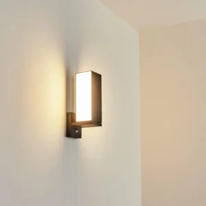 hofstein Applique murale d'extérieur Swanek LED Anthracite, 1 lumière, Détecteur de mouvement* Lampes Modernes