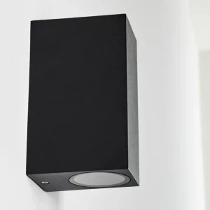 hofstein Applique murale d'extérieur Nordborg LED Noir, 2 lumières* Lampes Modernes