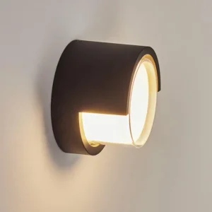 hofstein Applique murale d'extérieur Vurey LED Noir, 1 lumière* Lampes Modernes